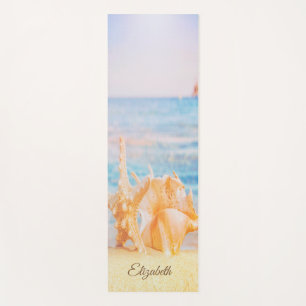 Entzückender tropischer Strand, Sand, Sterne, Musc Yogamatte