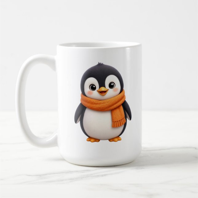 Entzückender Winter Pinguin  Kaffeetasse (Links)