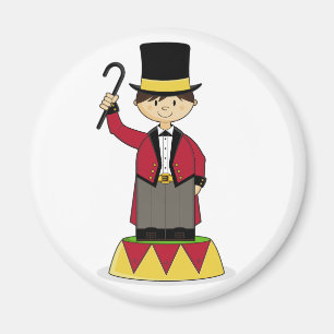 Entzückender Zirkusringmaster-Magnet Magnet