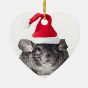 Entzückendes Chinchilla-Sankt-Modell Keramik Ornament
