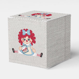 Entzückendes Girly Land-Raggedy Flickenpuppe Geschenkschachtel