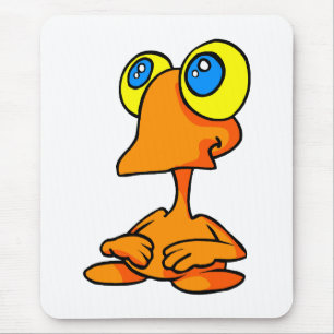 Entzückendes großes mit Augen alien Mousepad