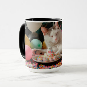 Entzückendes Katzen-Geburtstagsfeier-Design Tasse