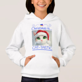 Entzückendes Katzen-Weihnachts-T-Shirt – Katzengro Hoodie