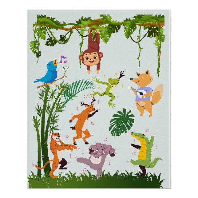 Entzückendes Kinderzimmer-Design Poster (Vorderseite)