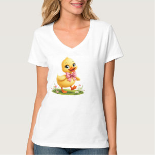 Entzückendes kleines Entenküken-Design, glückliche T-Shirt