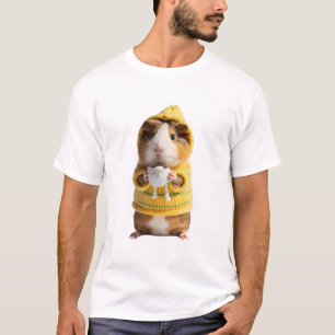 Entzückendes Meerschweinchen im gelben Pullover