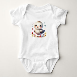 Entzückendes Möwen-Vogeldesign Baby Strampler