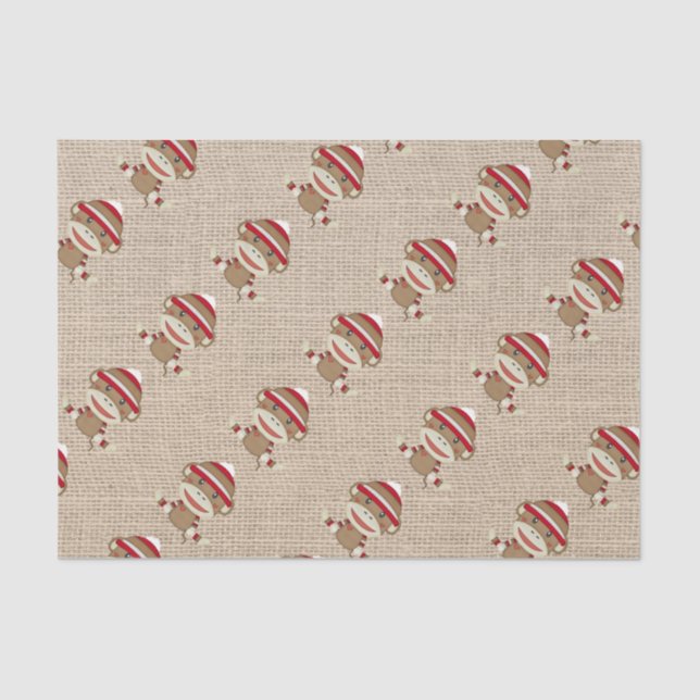 Entzückendes rustikales kundenspezifisches seidenpapier (Vorderseite)