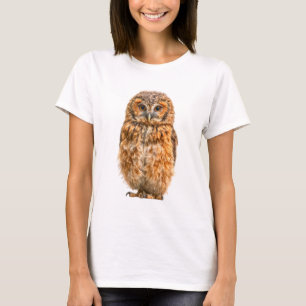 Entzückendes rustikales Portrait einer Waldkauz-Fr T-Shirt