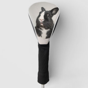 Entzückendes Schwarzweiss-Häschen Golf Headcover