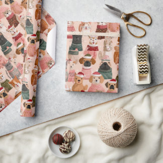 entzückendes Tierdesign Geschenkpapier