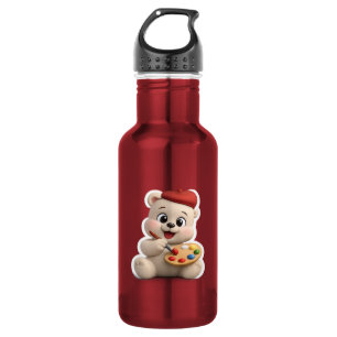 Entzückendes und süßes Teddybär-Design Edelstahlflasche
