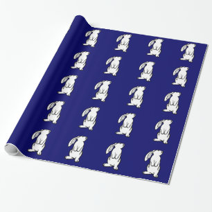 Entzückendes weißes Häschen Geschenkpapier
