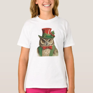 Entzückliche Weihnachtseule T-Shirt
