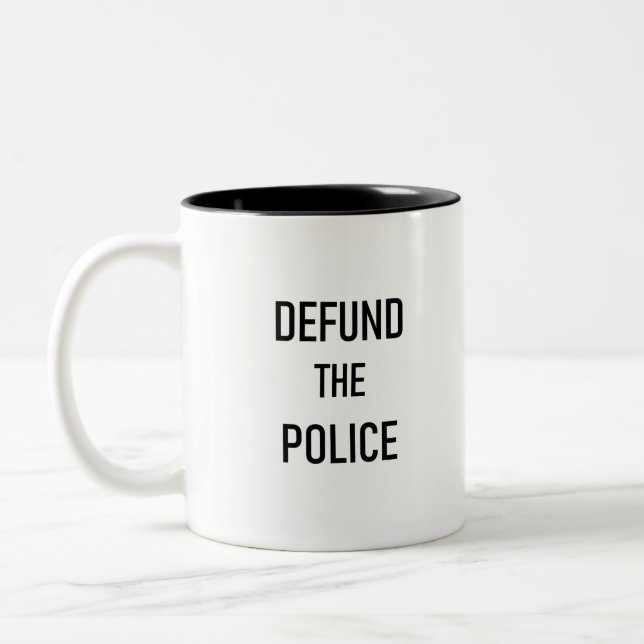 Entzug der Polizei Zweifarbige Tasse (Links)