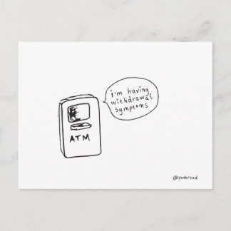 Entzugserscheinungen Postkarte