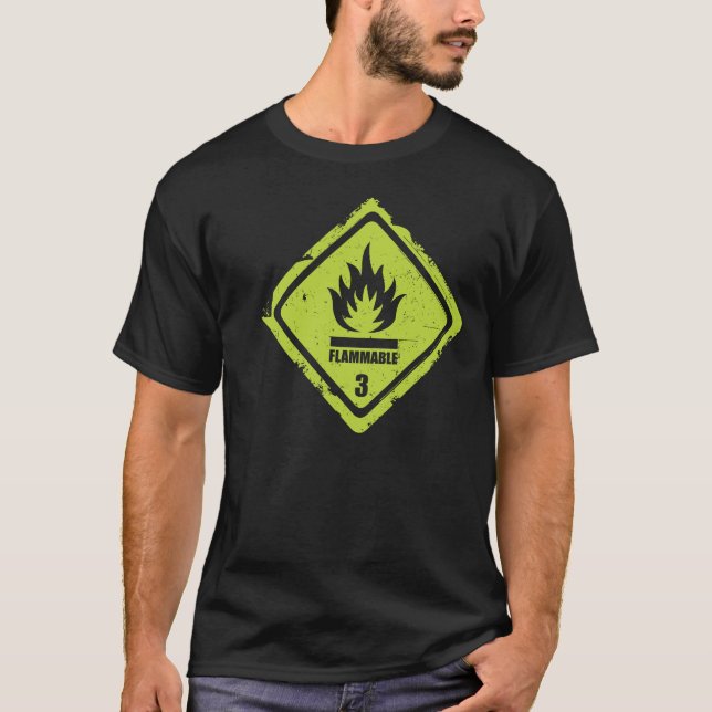 Entzündbar T-Shirt (Vorderseite)