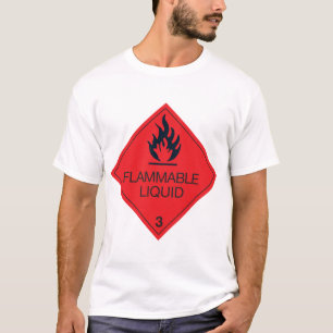 Entzündbares Flüssigkeit Herren T-Shirt