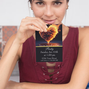 Entzünde die Nacht :Flammenfeuer Party! Einladung