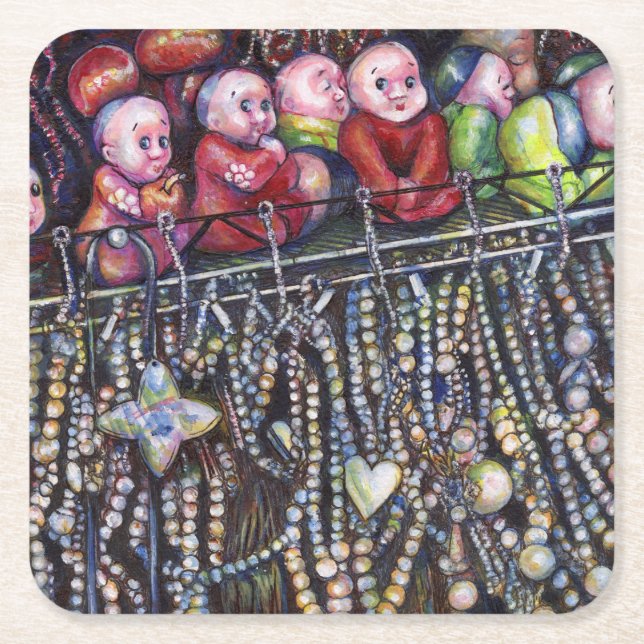 entzünden rechteckiger pappuntersetzer (Vorderseite)