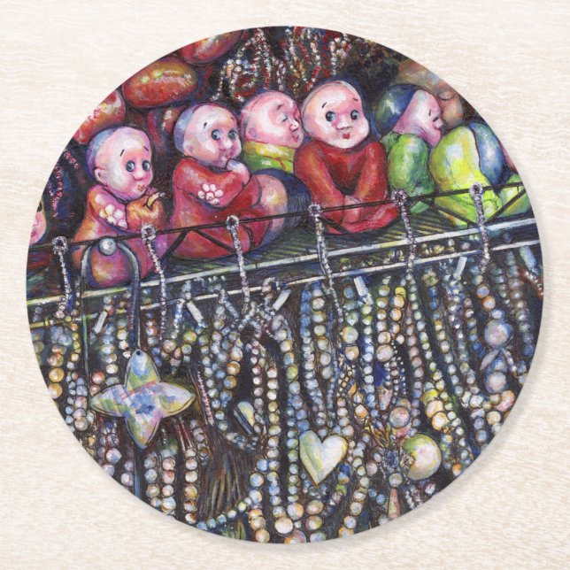 entzünden runder pappuntersetzer (Vorderseite)