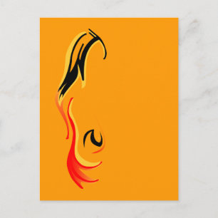 entzündet postkarte