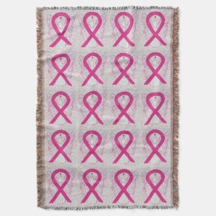 Entzündliche Brustkrebs-Ribbon-Engel-Blanket Decke