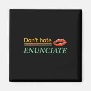 Enuncicous ASL Sign Language Lip Lesen Deaf A Magnet