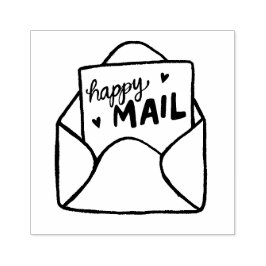 Envelope Happy Mail Porto Briefmarke Gummistempel