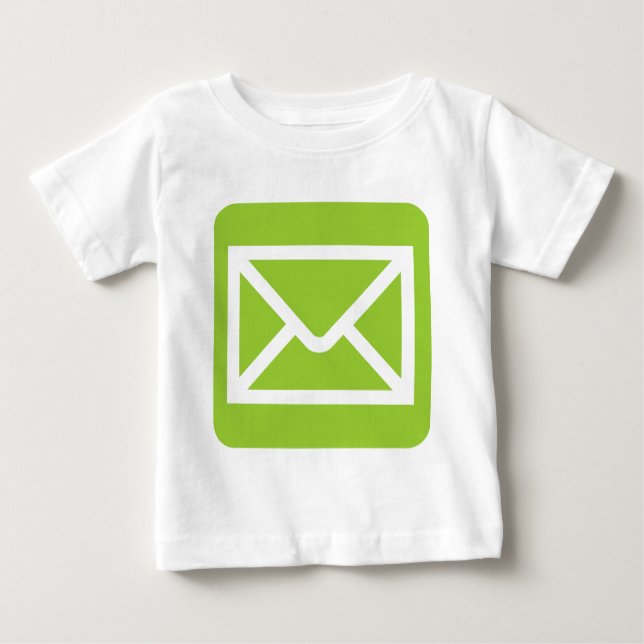 Envelope Sign - Martian Green Baby T-shirt (Vorderseite)