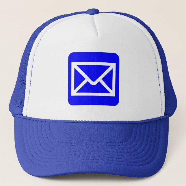 Envelope-Zeichen - Blau Truckerkappe (Vorderseite)