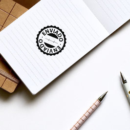 Enviado, portugiesische Briefmarke aus Kautschuk Gummistempel