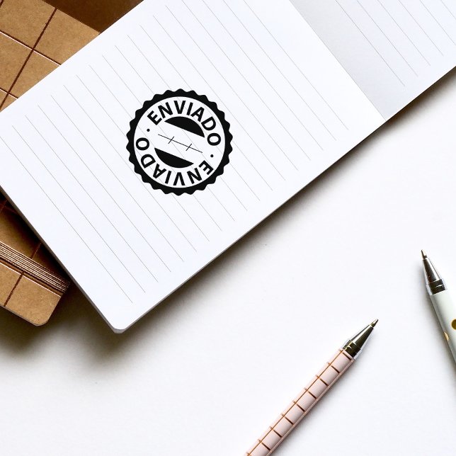 Enviado, portugiesische Briefmarke aus Kautschuk Gummistempel (Von Creator hochgeladen)