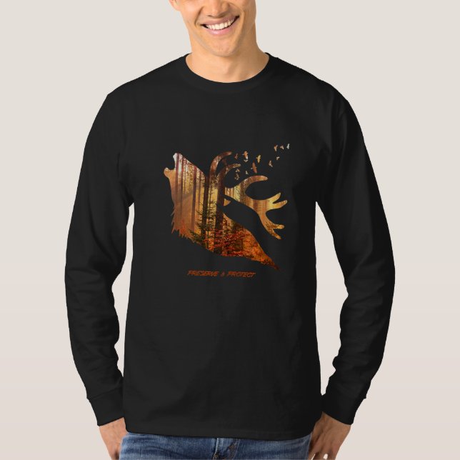 Environmental protection and conservation deer for T-Shirt (Vorderseite)