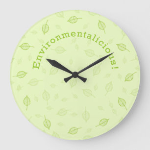 Environmentalicious Große Wanduhr