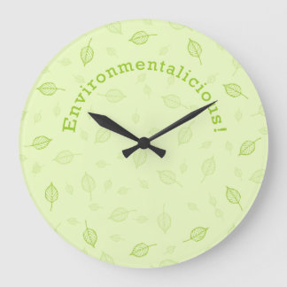 Environmentalicious Große Wanduhr