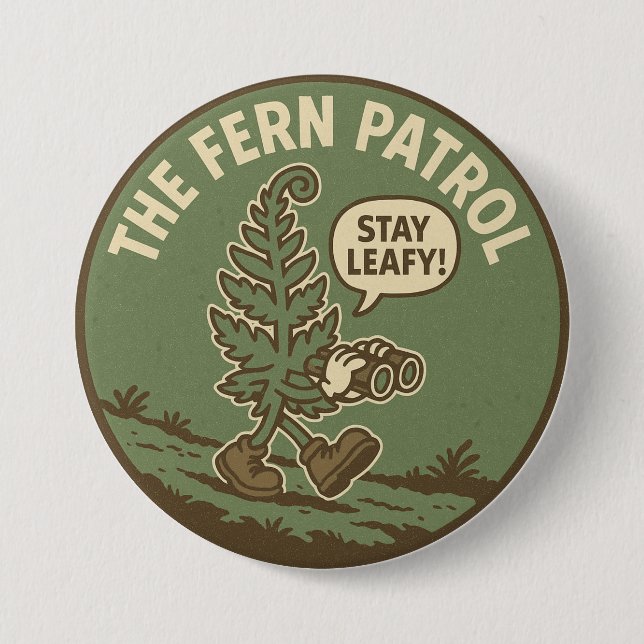Environmentalist Plant Lover Binoculars Button (Vorderseite)