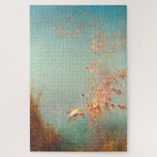 Envol De Flamants Rose Étang De Vaccarès Puzzle