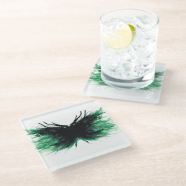 Envy Abstract 7 Deadly Sins Alcohol Ink Art Glasuntersetzer