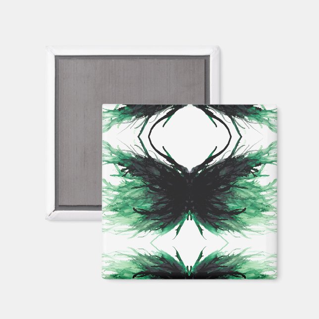 Envy Abstract 7 Deadly Sins Alcohol Ink Art Magnet (Vorderseite/Rückseite)