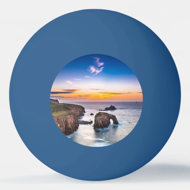 Enys Dodnan, bewaffneter Ritter Cornwall Tischtennisball (Vorderseite)