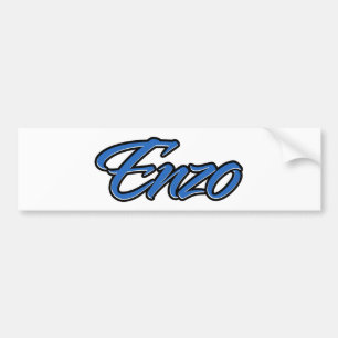 Enzo Name blue Aufkleber Sticker Autoaufkleber