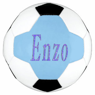 Enzo Name on Blue, Soccerball Fußball