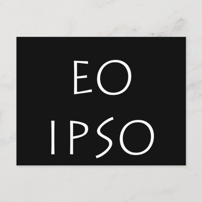 Eo Ipso Postkarte (Vorderseite)