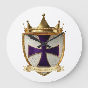 EOC Priester Wappen Design Krawatte  Große Wanduhr