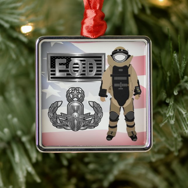 EOD Bomb Anzug Ornament Aus Metall (Baum)