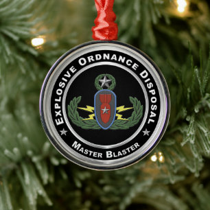 EOD Christmas Ornament Aus Metall