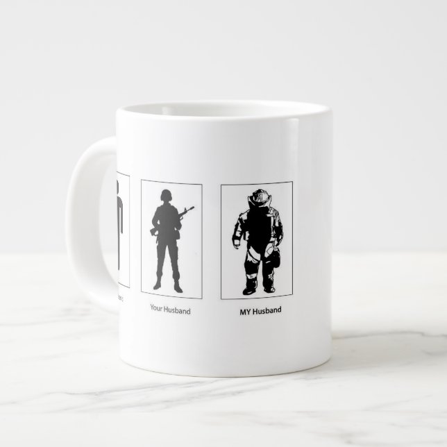 Eod-Ehemann-Ehefrau-Tassenkaffee Jumbo-Tasse (Vorderseite Links)