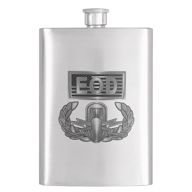 EOD-Flasche Flachmann (Vorderseite)